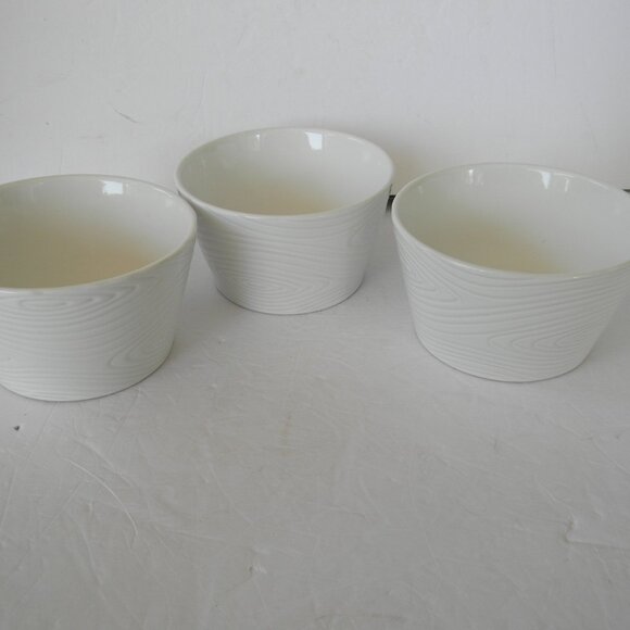 NEW Temp-tations Woodland Set of (3) 18-oz Cereal Bowls WHITE - Picture 5 of 6